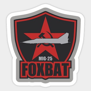 Mig-25 Foxbat (Small logo) Sticker